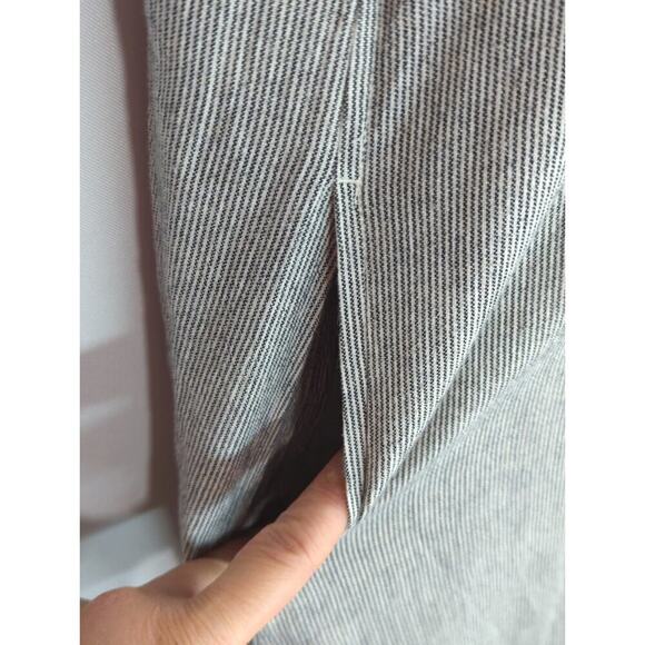 Eileen Fisher Graphite Organic Linen Pinstripe Tunic Dress Women's Est. Large - Picture 4 of 12